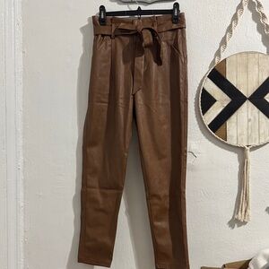 Lucy Paris Alaina Faux-Leather Pants